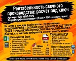 
    Рентабельность свечного производства: расчёт под ключ
  